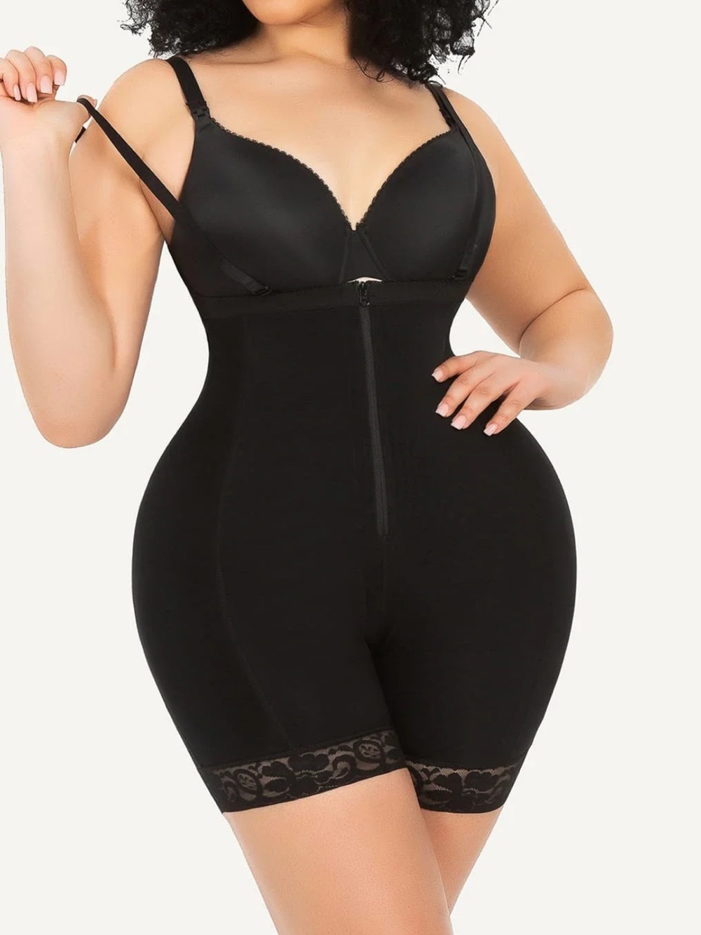 NWT Shapellx Plus size (4x) Black High-Rise Shaping Bodyshort
